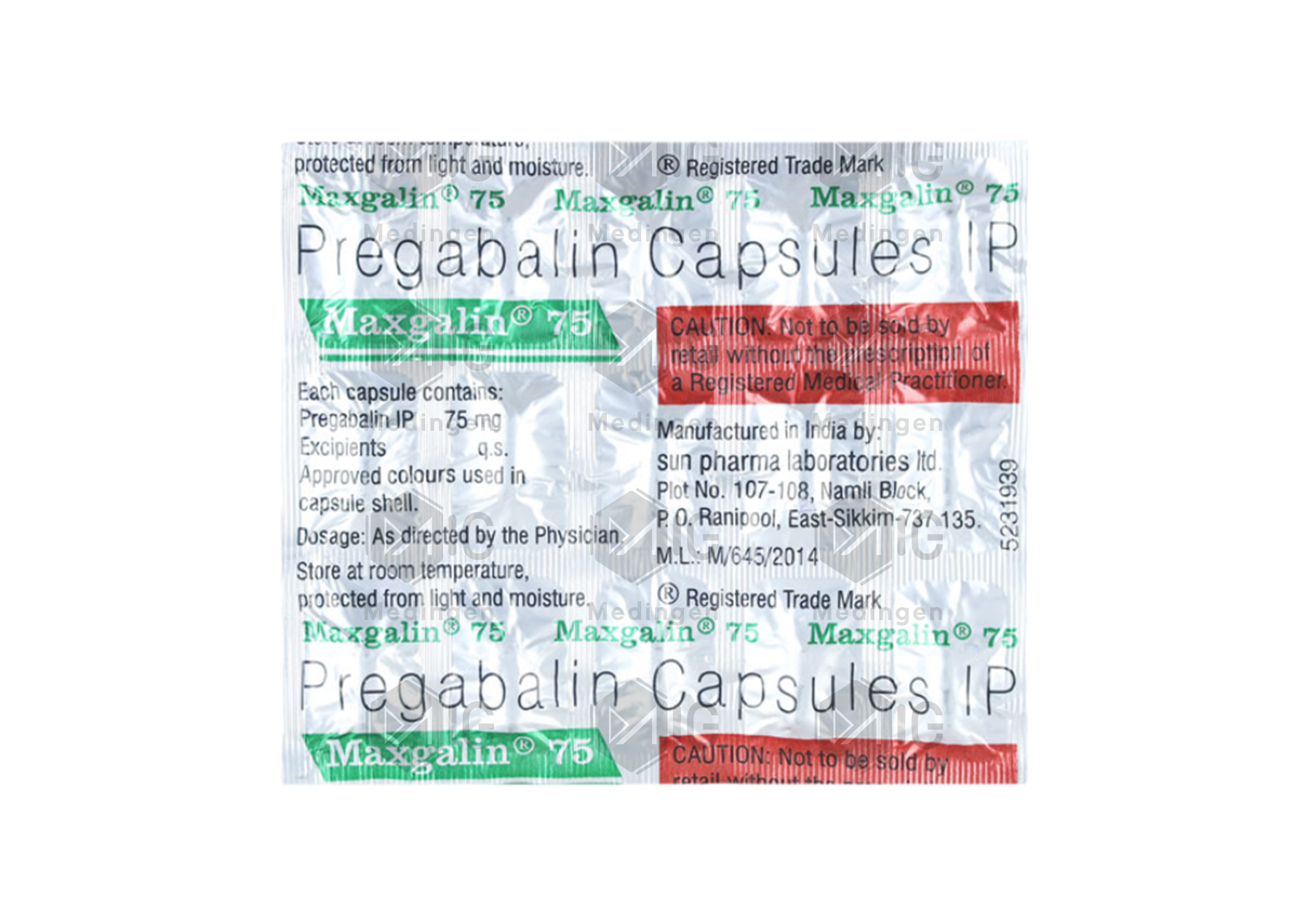 MAXGALIN 75MG